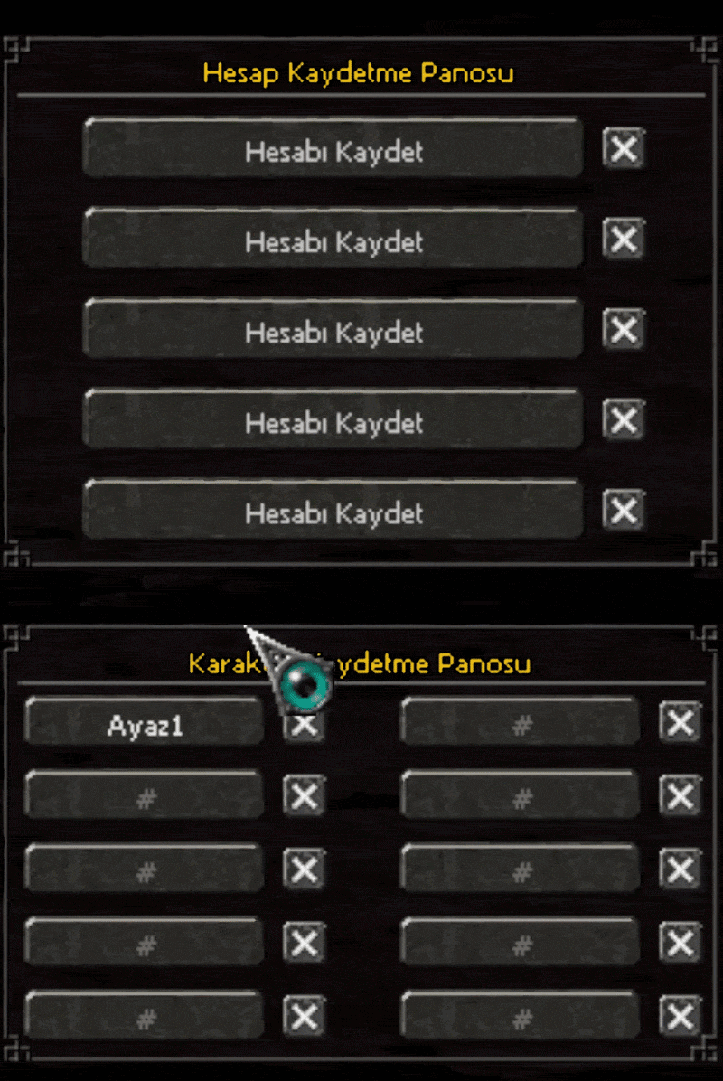 Hızlı Karakter Kayıt Sistemi Görseli